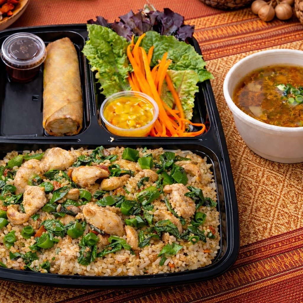 D : BASIL FRIED RICE (Chicken).