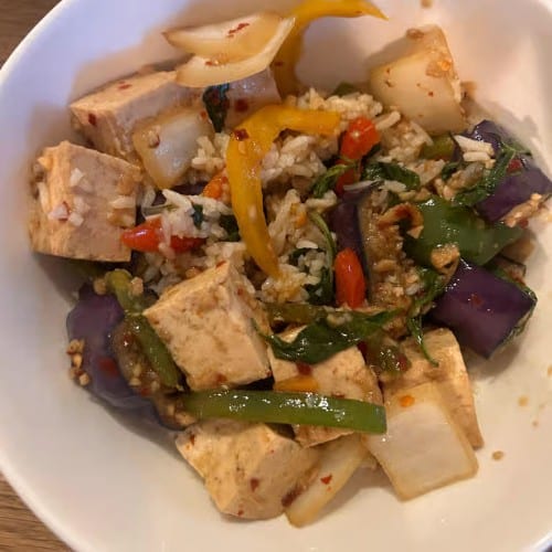 Eggplant Stir-Fry.