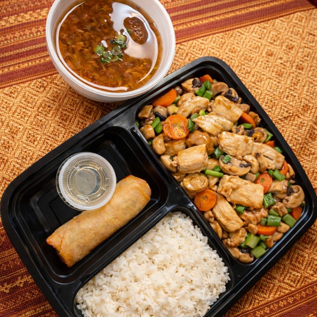 H : FRIED GARLIC STIR-FRY (Chicken).