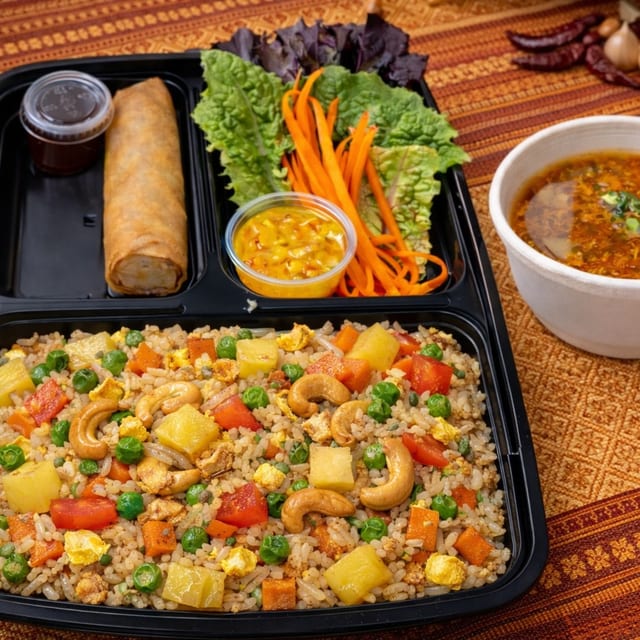 B : PINEAPPLE FRIED RICE (Chicken).